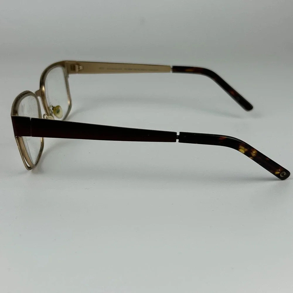 Eco Mod. 1100 mbwn‎ Womens Eyeglasses Frame Brown Metal Rectangular 51-18-140mm